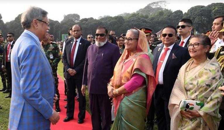 বিজয় দিবসে বঙ্গভবনে রাষ্ট্রপতির সংবর্ধনা