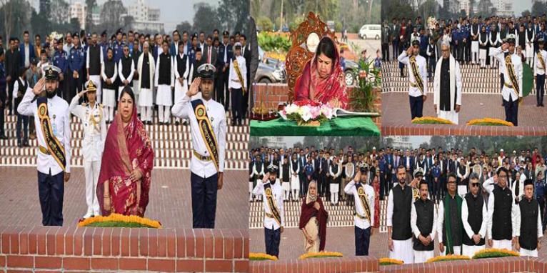 দ্বাদশ জাতীয় সংসদের স্পীকার পুনঃনির্বাচিত হওয়ায় জাতীয় স্মৃতিসৌধে স্পীকারের শ্রদ্ধাঞ্জলী