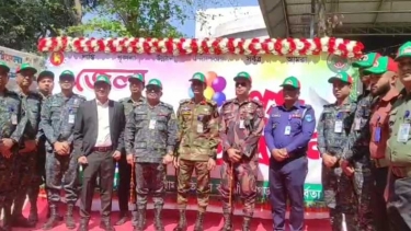 খাগড়াছড়িতে আনসার ও গ্রাম প্রতিরক্ষা বাহিনীর সমাবেশ