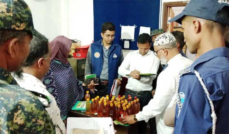 কুমিল্লায় খাদ্যপণ্যে জালিয়াতির দায়ে একলাখ টাকা জরিমানা
