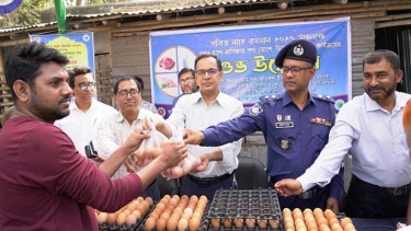 চুয়াডাঙ্গায় সুলভ মূল্যে গরুর মাংস, মুরগি ও ডিম বিক্রি