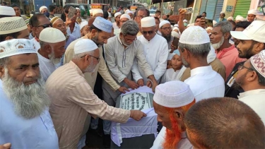 জামালপুরে ভাটারা কেন্দ্রীয় জামে মসজিদে নির্মাণ কাজের উদ্বোধন
