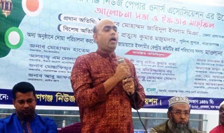 সাংবাদিক ব্যবসায়ী সবাই মিলে এই না.গঞ্জকে গড়ে তুলবো: এসপি