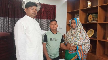 সরিষাবাড়ী থানার ওসির সহযোগিতায় বুদ্ধি প্রতিবন্ধী ছেলেকে ফিরে পেলেন মা