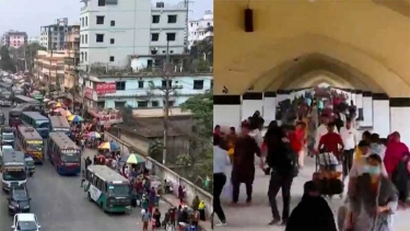 ঝক্কিঝামেলা ছাড়াই বাস-ট্রেন-লঞ্চে রাজধানীতে ফিরছেন কর্মব্যস্ত মানুষ