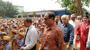 আড়পাড়া মডেল সরকারি প্রাথমিক বিদ্যালয়টি দেখে আমি মুগ্ধ : প্রাথমিক ও গণশিক্ষা উপদেষ্টা