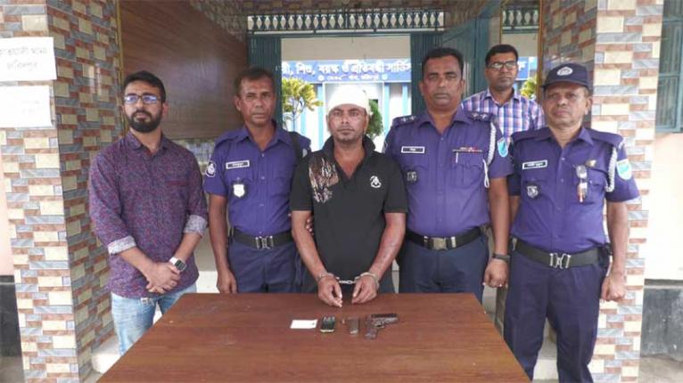 ফরিদপুরে বিদেশি পিস্তলসহ যুবক আটক