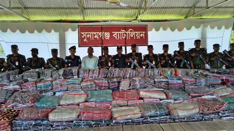 সুনামগঞ্জ সীমান্তে চোরাচালানের রাজত্ব, এক মাসে আটক ১৪ কোটি টাকার পণ্য