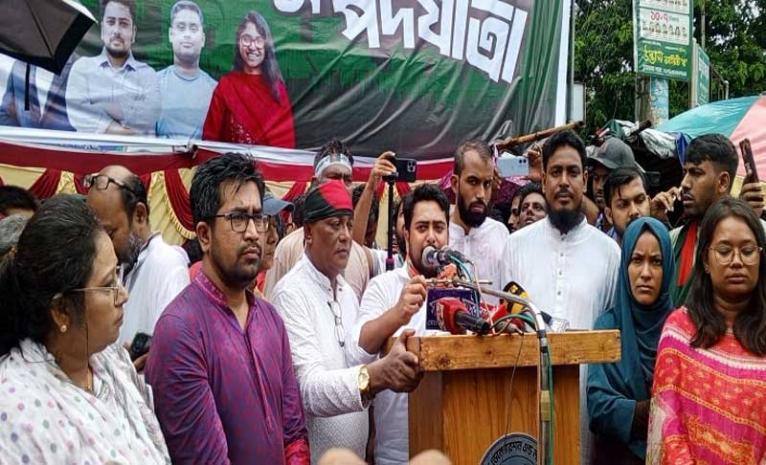 নতুন বাংলাদেশ গড়তে বিচার, সংস্কার এবং সংবিধানের মাধ্যমে এগোতে হবে: নাহিদ ইসলাম