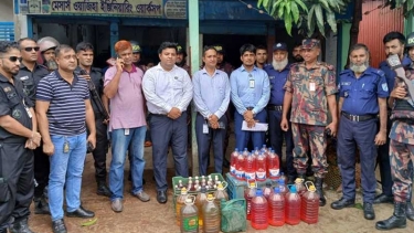 সিদ্ধিরগঞ্জে জ্বালানি তেলের দোকানে অভিযান: ৮৬ লিটার অকটেন ও ৩০ লিটার ডিজেল জব্দ
