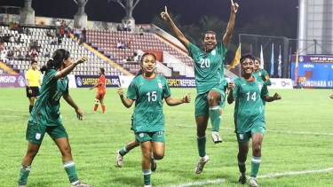 নাটকীয় ম্যাচে তৃষ্ণার গোলে শেষ হাসি হাসল বাংলাদেশ