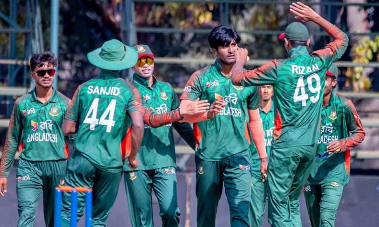 রিজানের অলরাউন্ড নৈপুণ্যে চ্যাম্পিয়ন বাংলাদেশ