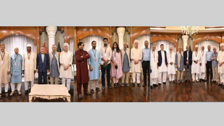 বিএনপি, জামায়াত ও এনসিপি’র সাথে প্রধান উপদেষ্টার বৈঠক