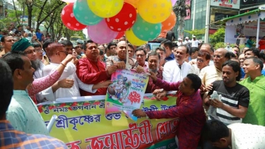 জন্মাষ্টমী উপলক্ষে নারায়ণগঞ্জে শোভাযাত্রা অনুষ্ঠিত