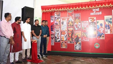 গ্রাফিতি ‘জুলাই আর্ট ওয়ার্ক’র উদ্বোধন করলেন উপদেষ্টা আসিফ মাহমুদ