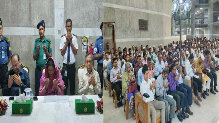 জুলাই গণঅভ্যুত্থানে শহীদ ও আহতদের জন্য সংসদ সচিবালয়ে বিশেষ দোয়া