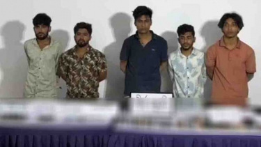 রূপগঞ্জে যৌথবাহিনীর অভিযানে শুটার রিয়াজ বাহিনীর ৫ সহযোগী গ্রেপ্তার