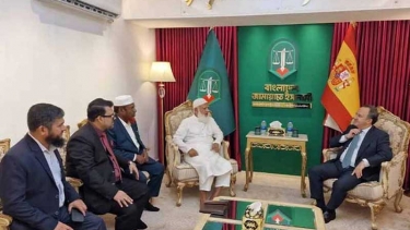 জামায়াত আমীরের সঙ্গে স্প্যানিশ রাষ্ট্রদূতের সাক্ষাৎ