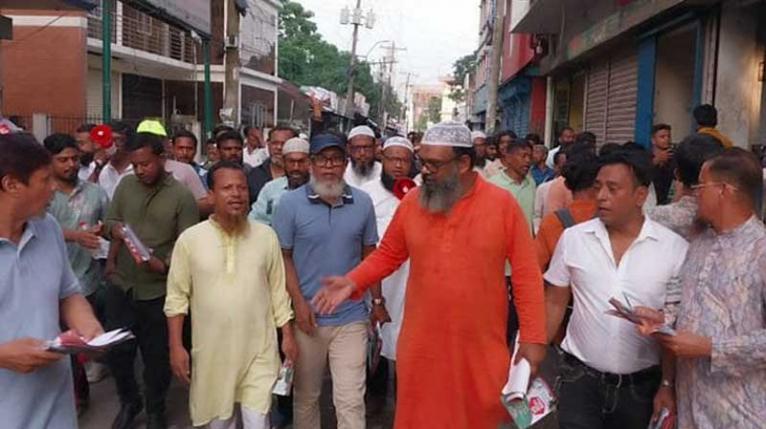 মাসুদুজ্জামানের পক্ষে বন্দরে ৩১ দফা বাস্তবায়নে গণসংযোগ