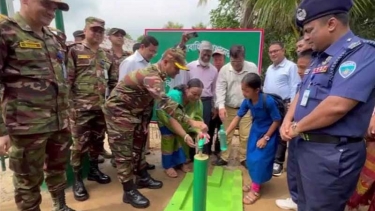 সেনাপ্রধানের উদ্যোগে খাগড়াছড়ির দুর্গম অঞ্চলে সুপেয় পানির ব্যবস্থা