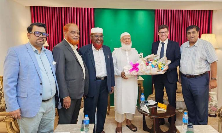 জামায়াত আমিরের সঙ্গে নরওয়ে রাষ্ট্রদূতের সাক্ষাৎ