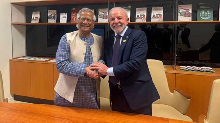 রোমে ব্রাজিলের প্রেসিডেন্টের সঙ্গে প্রধান উপদেষ্টার বৈঠক