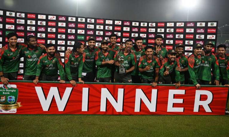 ওয়েস্ট ইন্ডিজের বিপক্ষে ওয়ানডে সিরিজ জিতল বাংলাদেশ