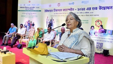 শিশুর সুরক্ষায় টাইফয়েড টিকাদান কর্মসূচি একটি মাইলফলক : শারমীন এস মুরশিদ