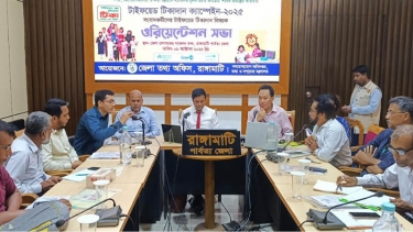 রাঙ্গামাটিতে সংবাদকর্মীদের সাথে টাইফয়েড টিকাদান বিষয়ক ওরিয়েন্টেশন সভা