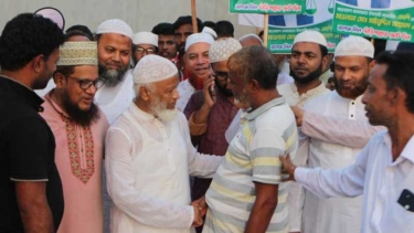 বন্দরে মাওলানা মইনুদ্দিন আহমাদের গণসংযোগ