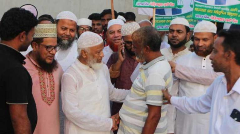বন্দরে মাওলানা মইনুদ্দিন আহমাদের গণসংযোগ