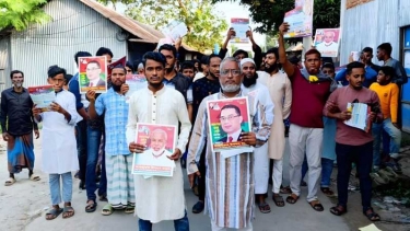 নারায়ণগঞ্জ-৩: ধানের শীষ প্রার্থীর পক্ষে লিফলেট বিতরণ ও গণসংযোগ