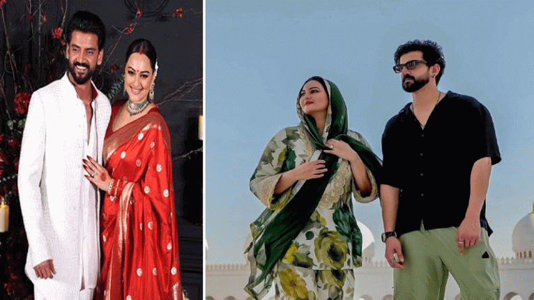 স্বামীর সঙ্গে হঠাৎ মসজিদে গেলেন সোনাক্ষী সিনহা