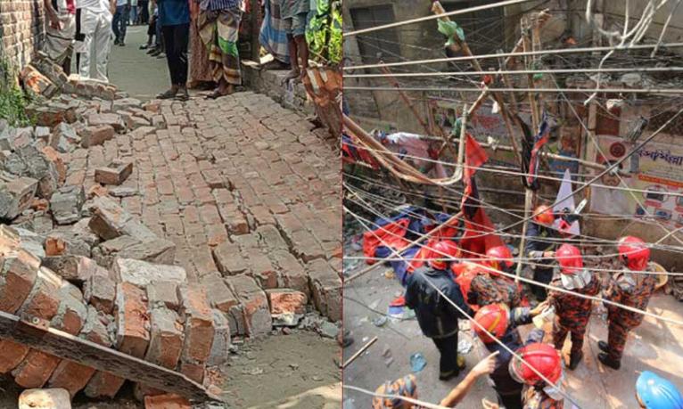 ভূমিকম্পে সারা দেশে নিহতের সংখ্যা বেড়ে ১০, আহত ৬ শতাধিক