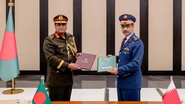 প্রেষণে জনবল নিয়োগে বাংলাদেশ ও কাতার সশস্ত্র বাহিনীর মধ্যে চুক্তি