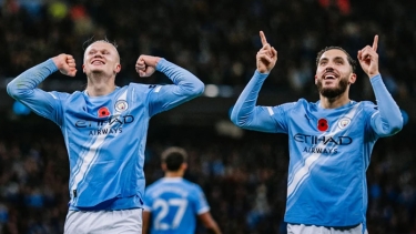 ম্যানসিটির জয়ের নায়ক হল্যান্ড গার্দিওলার কাছে মেসি-রোনালদোর লেভেলের