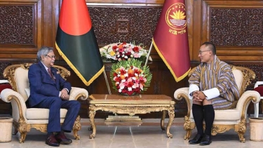 বঙ্গভবনে রাষ্ট্রপতির সাথে ভুটানের প্রধানমন্ত্রীর সৌজন্য সাক্ষাৎ
