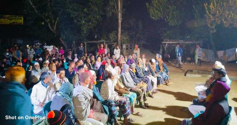 সরিষাবাড়ীতে গণঅধিকার পরিষদের প্রার্থী ইকবালের নির্বাচনী উঠান বৈঠক