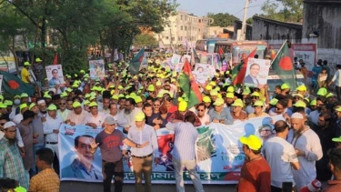 শোডাউনে ধানের শীষের প্রার্থী মাসুদুজ্জামানের চমক