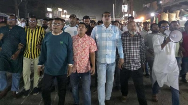 আওয়ামী লীগের নাশকতা ঠেকাতে ফতুল্লায় বিএনপির বিক্ষোভ মিছিল