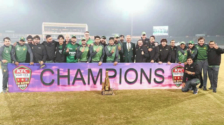 শ্রীলঙ্কাকে হারিয়ে ত্রিদেশীয় সিরিজে পাকিস্তানের শিরোপা জয়