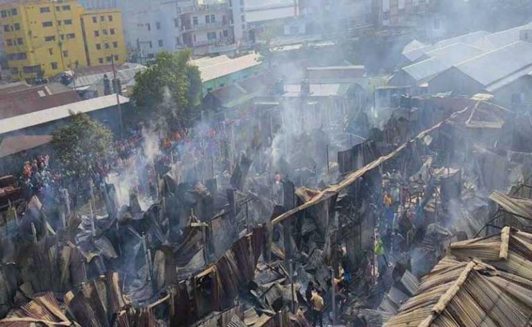 গাজীপুরের ৩ স্থানে ভয়াবহ আগুন