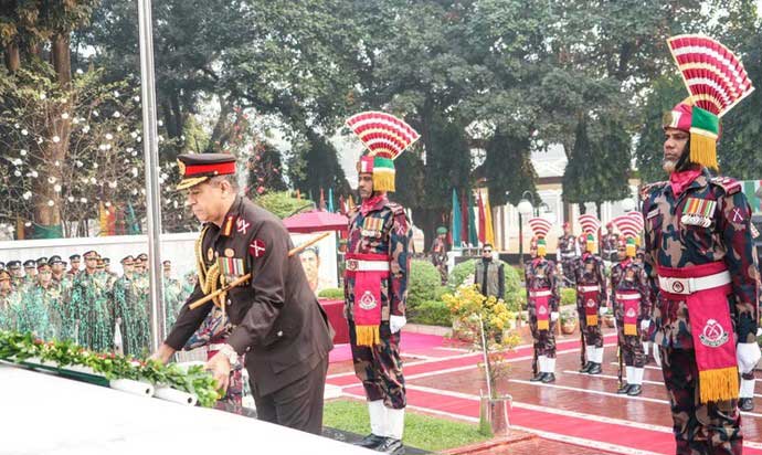 বিজয় দিবসে মহান মুক্তিযুদ্ধের বীর শহীদদের প্রতি বিজিবি মহাপরিচালকের শ্রদ্ধা