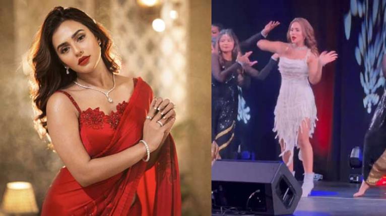 কানাডায় মঞ্চ মাতালেন নুসরাত ফারিয়া