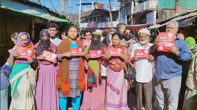 রাঙামাটিতে চাকমার ঘাগড়া ও বেতবুনিয়াতে জুই চাকমার গণসংযোগ