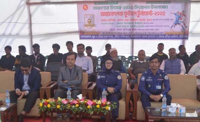 বরিশালে আন্ত:কলেজ ফুটবল টুর্নামেন্ট শুরু