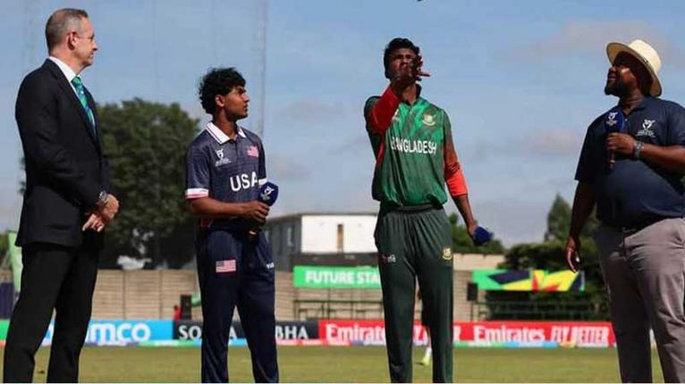 টস জিতে যুক্তরাষ্টকে ব্যাটিংয়ে পাঠাল বাংলাদেশ