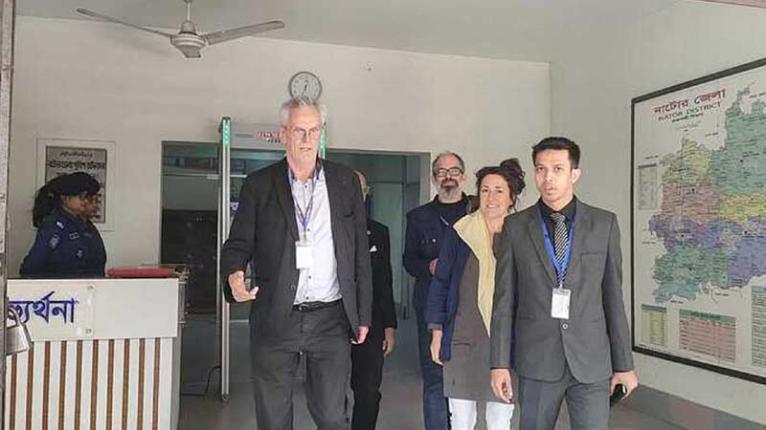 নাটোরে ইউরোপীয় ইউনিয়নের পর্যবেক্ষক দল