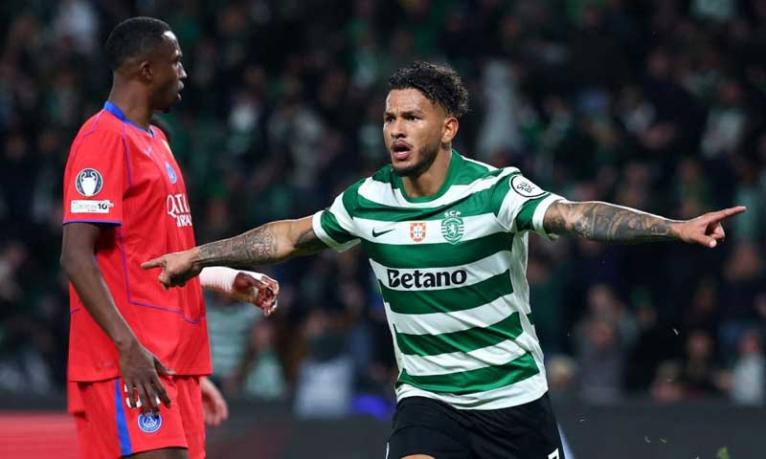 সুয়ারেজের জোড়া গোলে চ্যাম্পিয়ন পিএসজিকে হারাল স্পোর্টিং