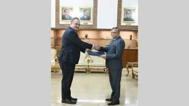 রাষ্ট্রপতির কাছে পরিচয়পত্র পেশ করলেন মার্কিন রাষ্ট্রদূত